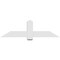 Ekena Millwork Eugene Architectural Grade PVC Gable Bracket, 60"W x 17 1/2"H x 4"D x 6"F, 7/12 Pitch GBP060X18X0406EUG00 - alternate 3